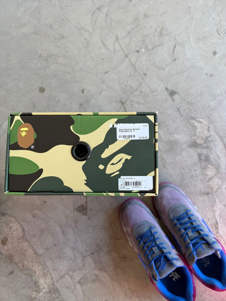 Bape Roadsta Sneaker Purple/Blue Sz. 11