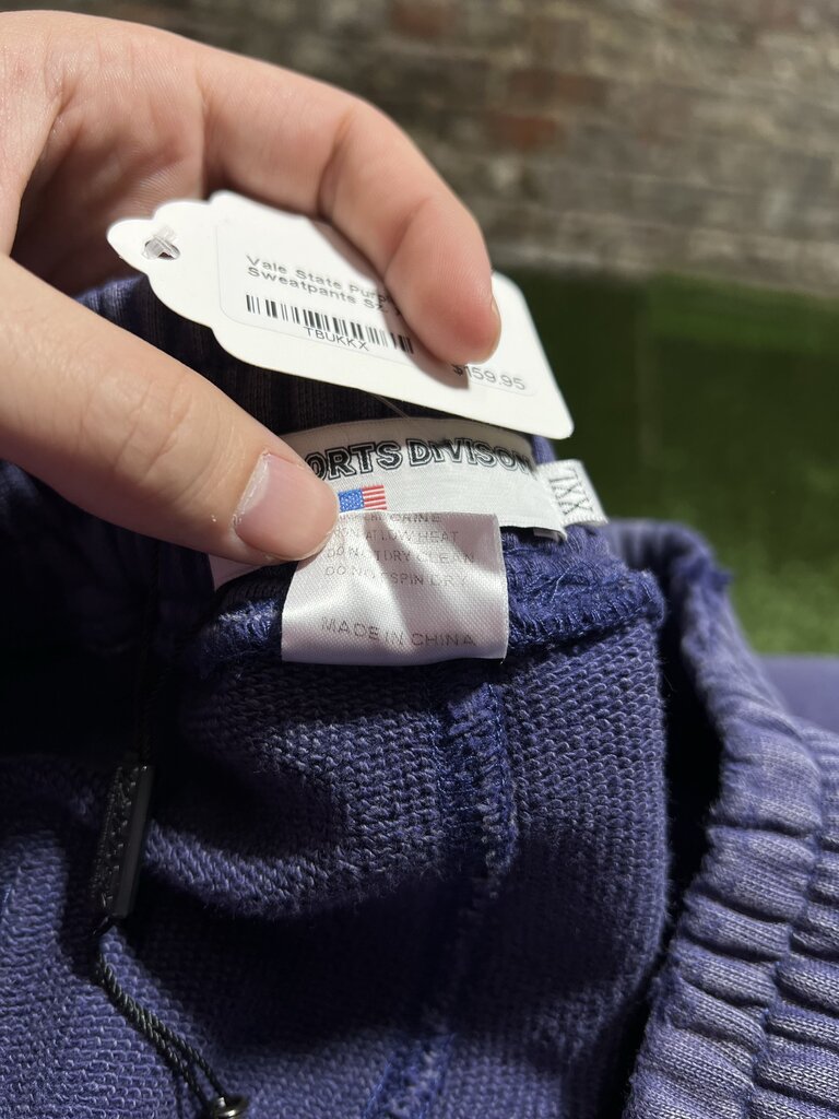 Vale State Purple Sports Sweatpants Sz. XXL