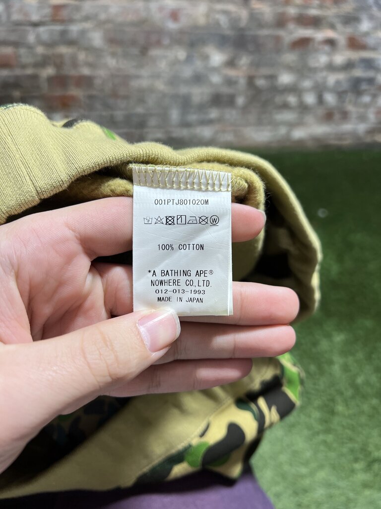 BAPE ABC Camo Crystal Apehead Sweatpants Green Sz.. L