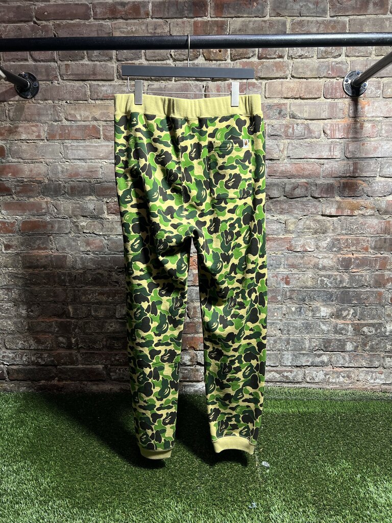 BAPE ABC Camo Crystal Apehead Sweatpants Green Sz.. L