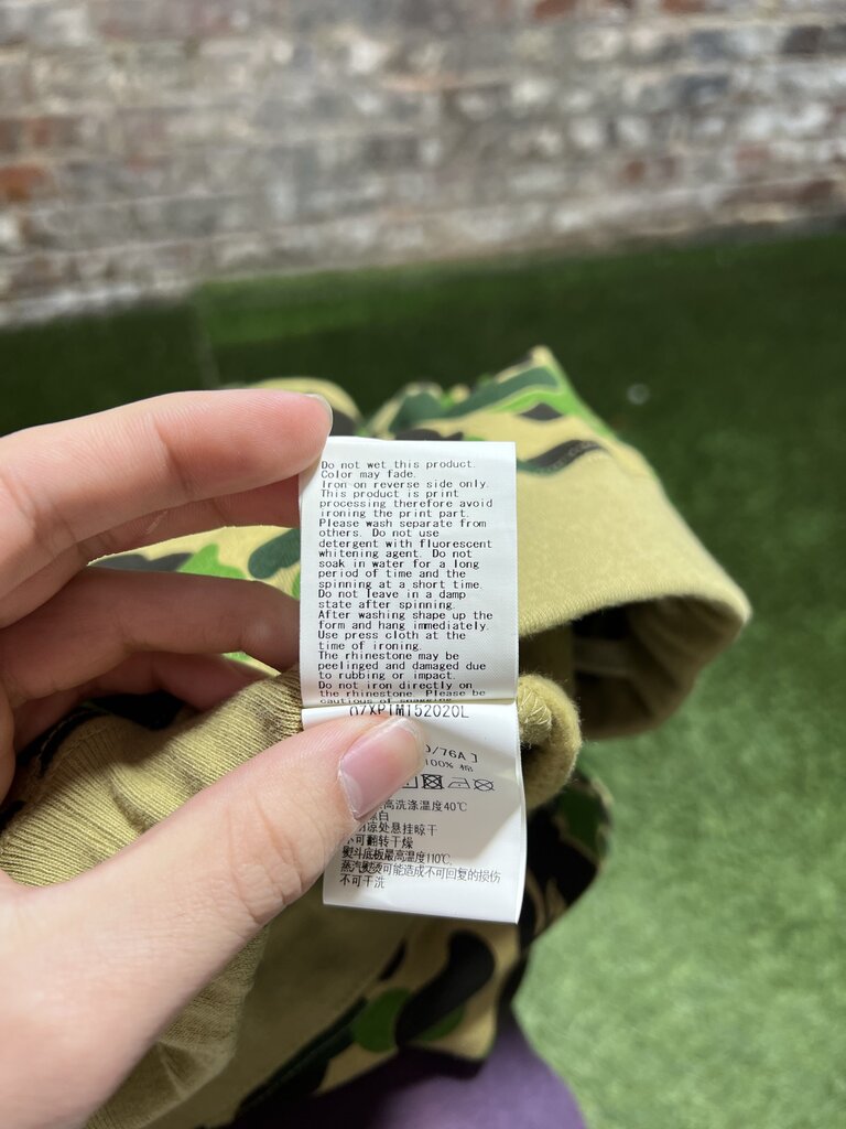 BAPE ABC Camo Crystal Apehead Sweatpants Green Sz.. L