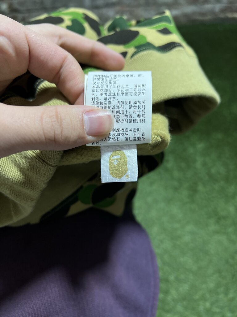 BAPE ABC Camo Crystal Apehead Sweatpants Green Sz.. L
