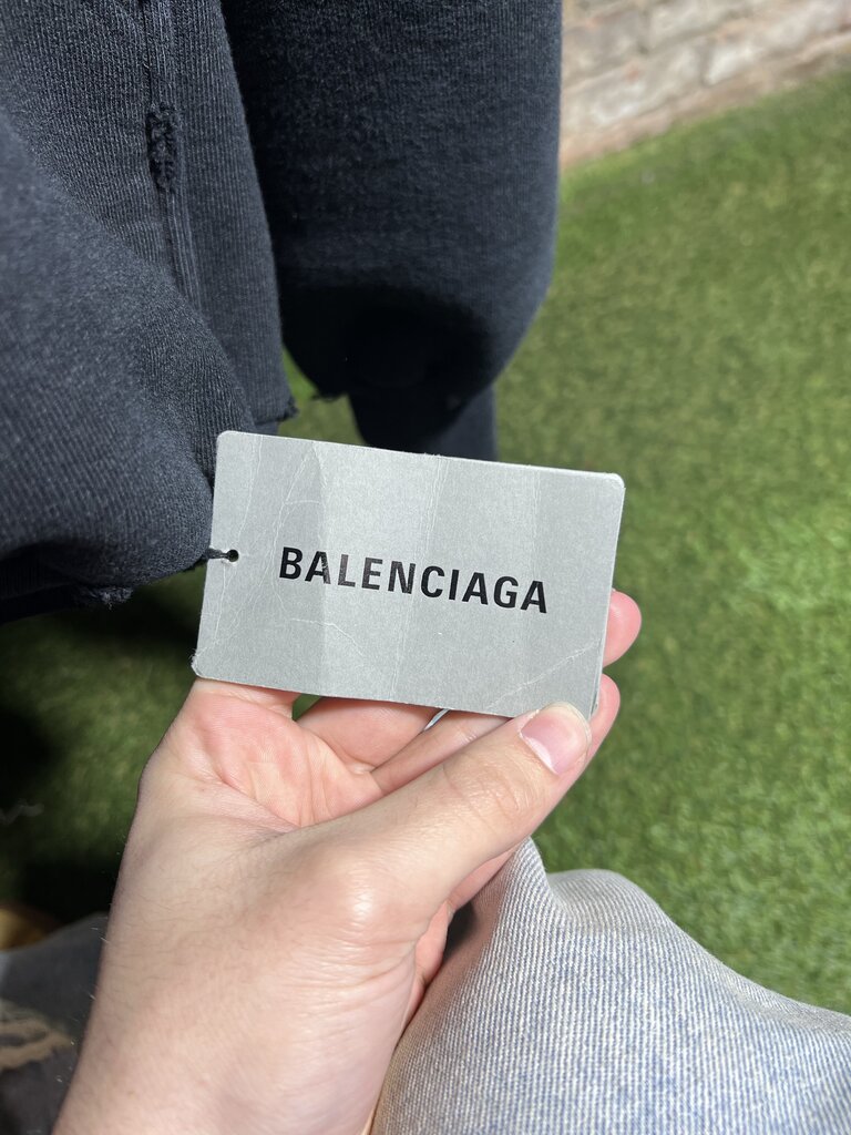 Baleciaga Heavy Darkwave Hoodie Black Sz. S