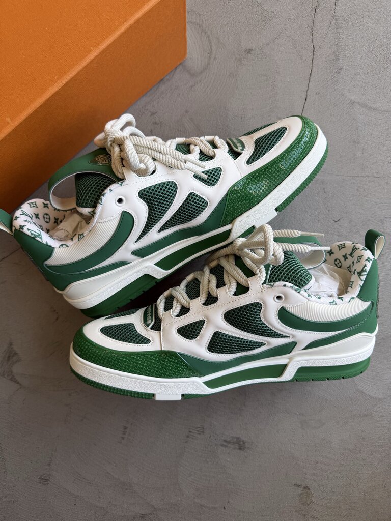 Louis Vuitton Sk8 Sneaker Green/White Sz. 14