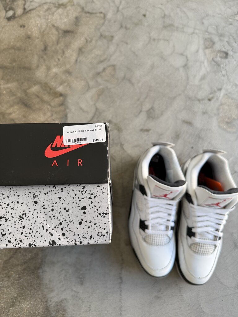 Jordan 4 White Cement Sz. 12