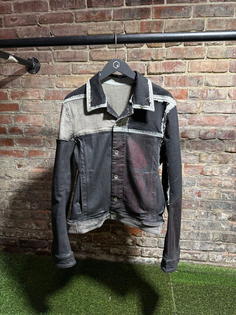 Rick Owens Faux Leather Worker Bruiseer Jacket Sz. L