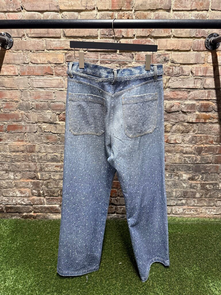 Birth of A Royal Child Rhinestone Denim Blue Sz. L