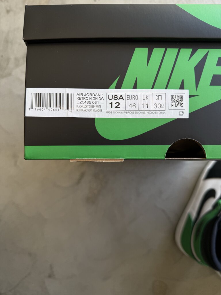 Jordan 1 Pine Green Sz. 12