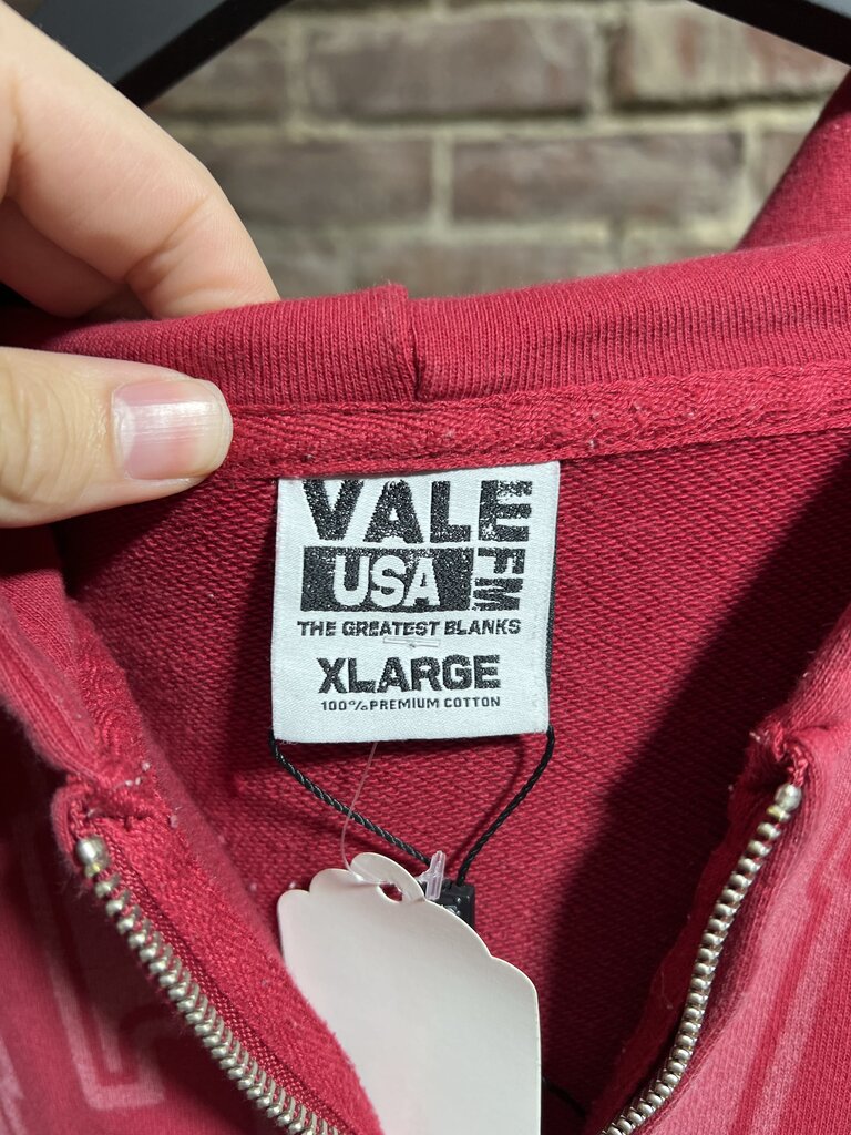 Vale State Jersey Zip-Up Maroon Sz. XL
