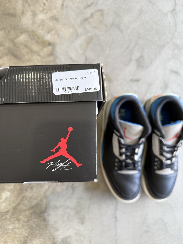 Jordan 3 Rare Air Sz. 9``