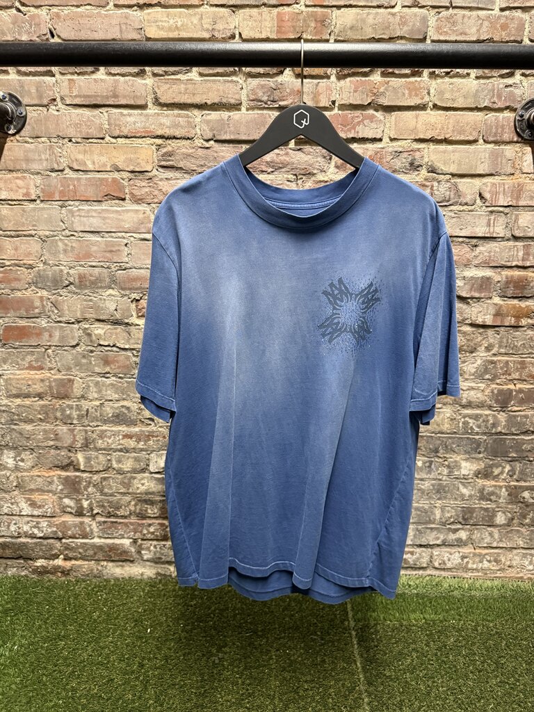 Amiri Quad Crystal Tee Blue Sz. L