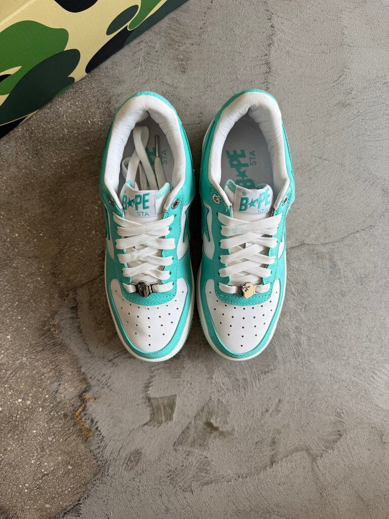 Bape Bapesta Teal/White Sz. 6