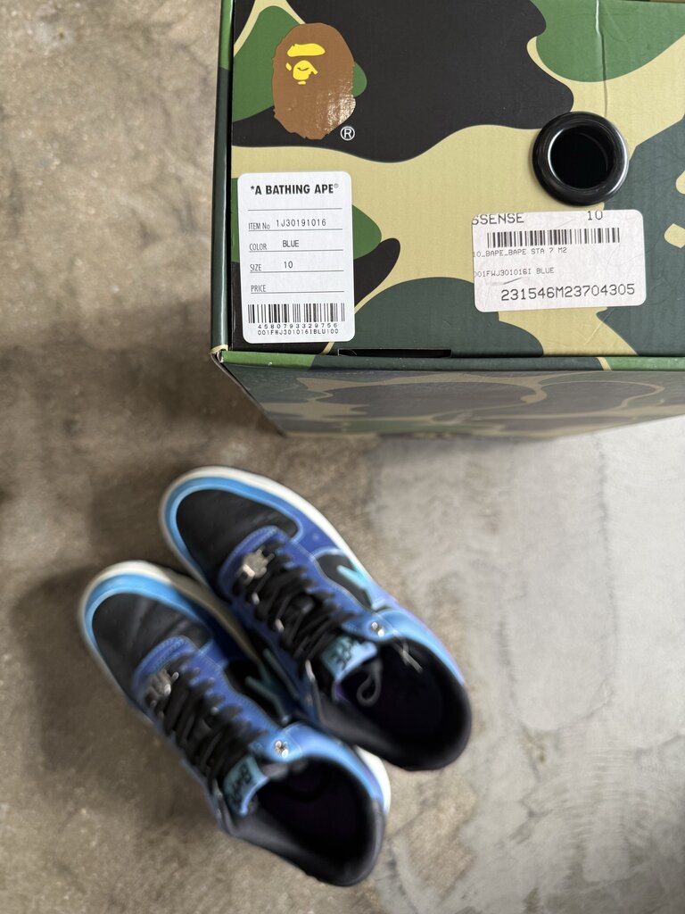 Bape Bapesta Blue Gradient Fade Sz. 10