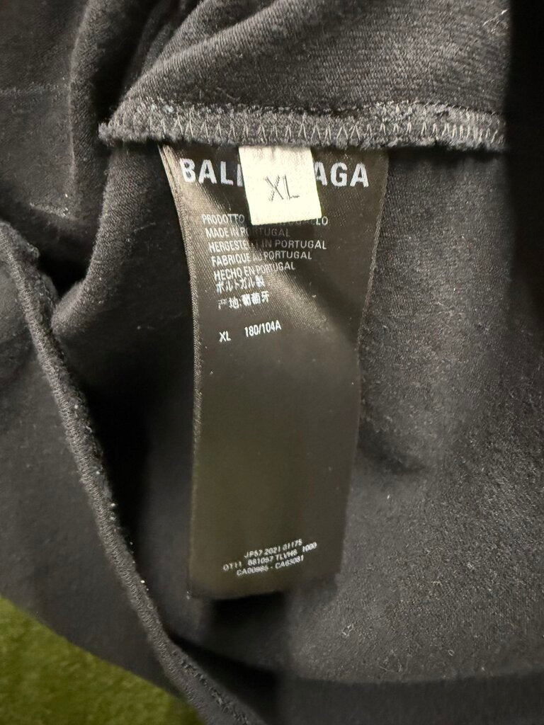 Balenciaga Bebe Rhinestone Tee Shirt Sz. S