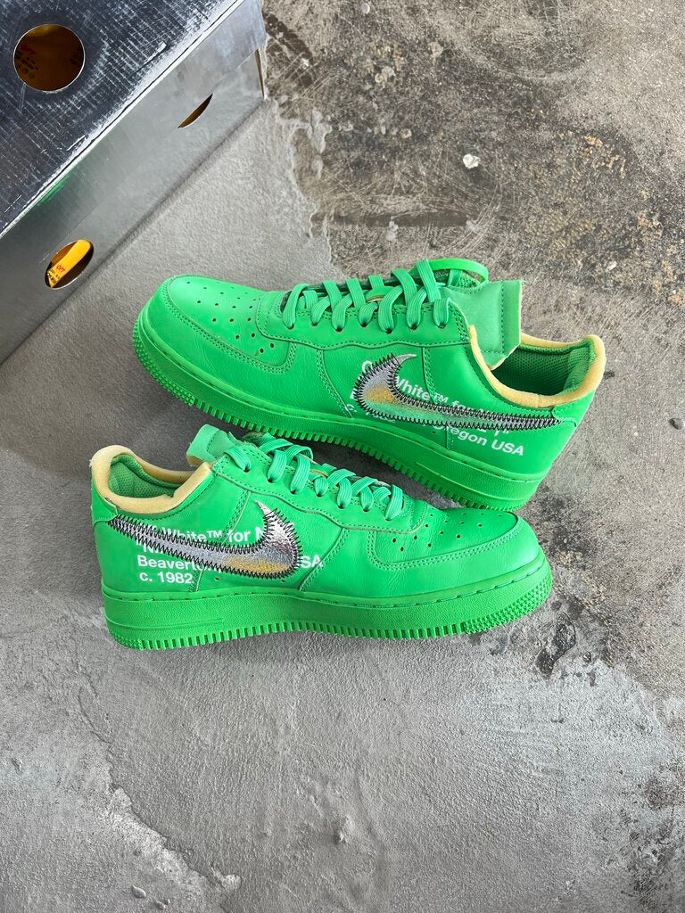 Off-White X Nike AF1 Brooklyn Green Spark Sz. 6.5M