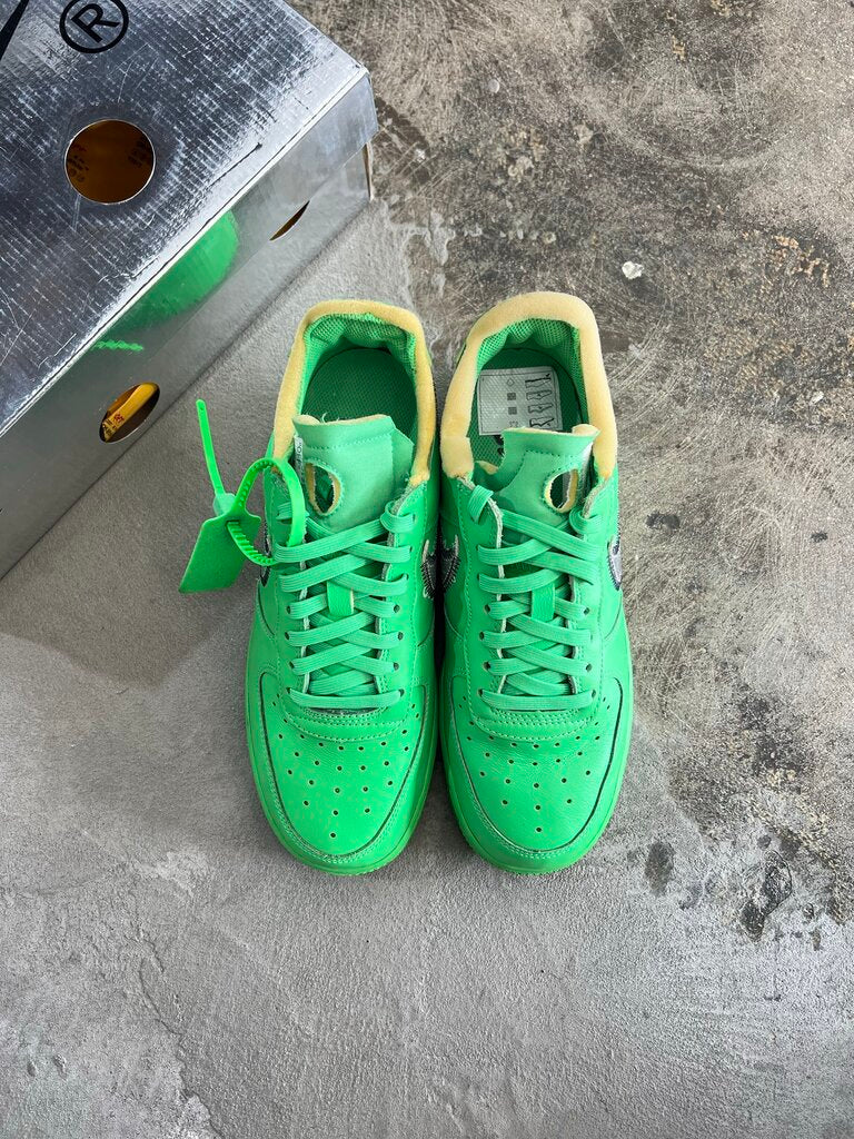 Off-White X Nike AF1 Brooklyn Green Spark Sz. 6.5M