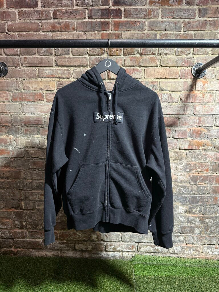 Supreme x Maison Margiela Box Logo Zip-Up Black Sz. S