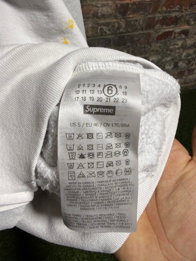 Supreme x Maison Margiela Box Logo Zip-Up White Sz. S