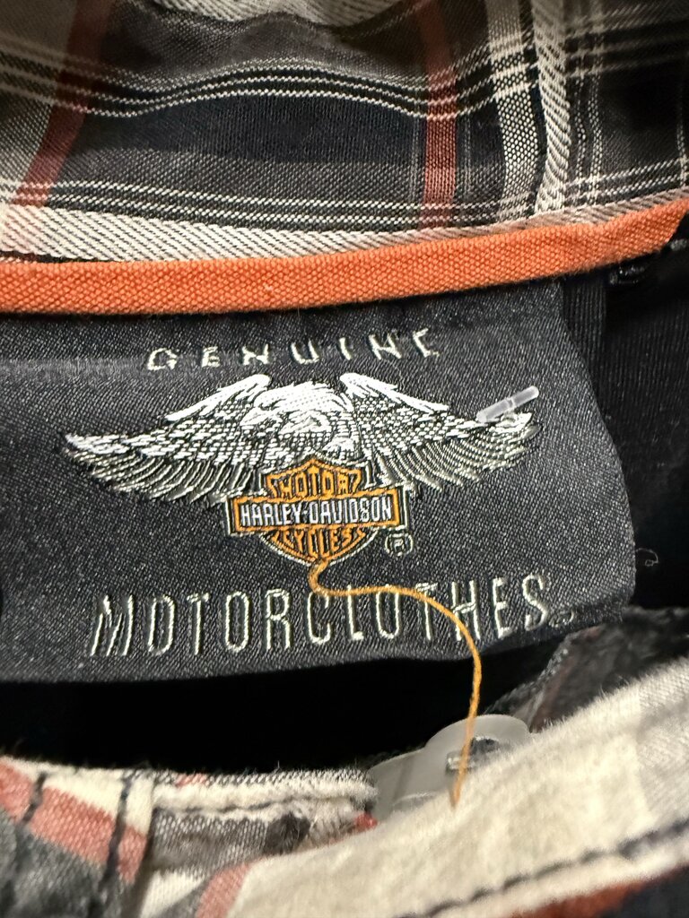 Vintage Harley Davidson Plaid Button-Up Sz. M