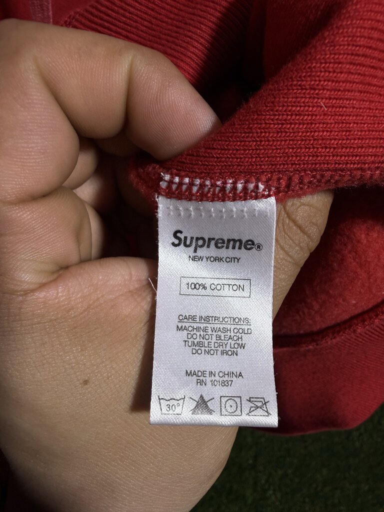 Supreme Bandana Box Logo Hoodie Red Sz. L