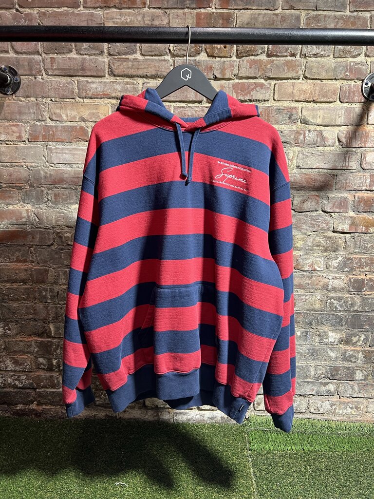 Supreme X Martine Rose Pin Stripe Hoodie Sz. L