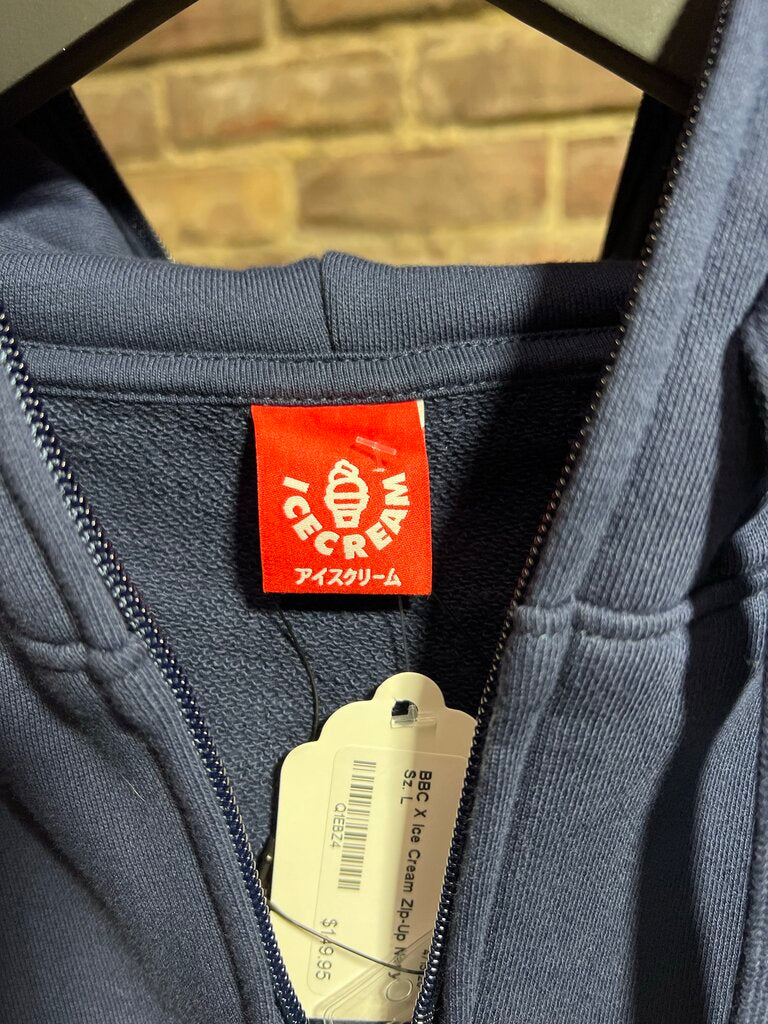 BBC X Ice Cream Zip-Up Navy Sz. L