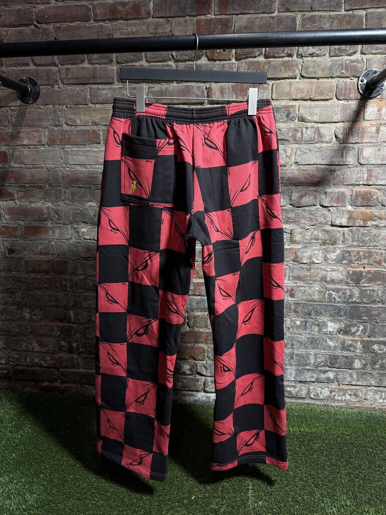 Matty Boy Las Vegas Anti Promo 99 Eyes Logo Sweatpants Red Sz. L