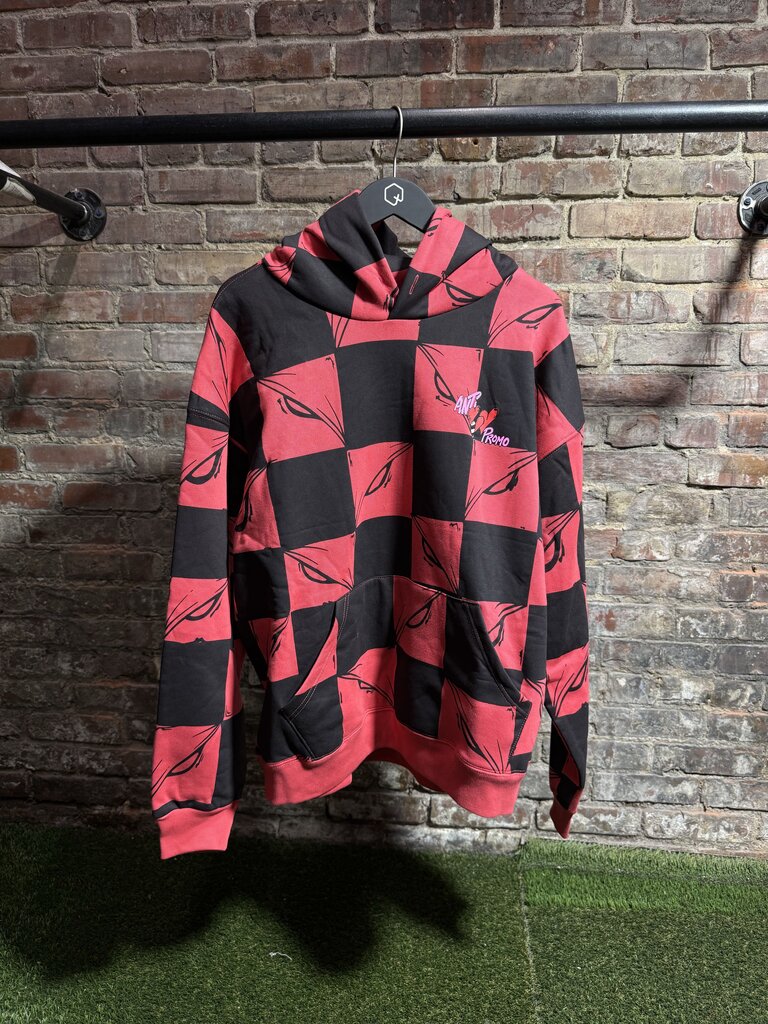 Matty Boy Las Vegas Anti Promo 99 Eyes Logo Hoodie Red Sz. L