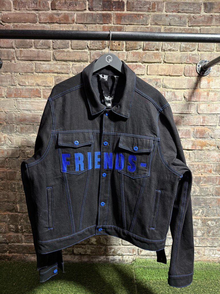 VLone X Friends Black/Blue Jean Jacket Sz. L