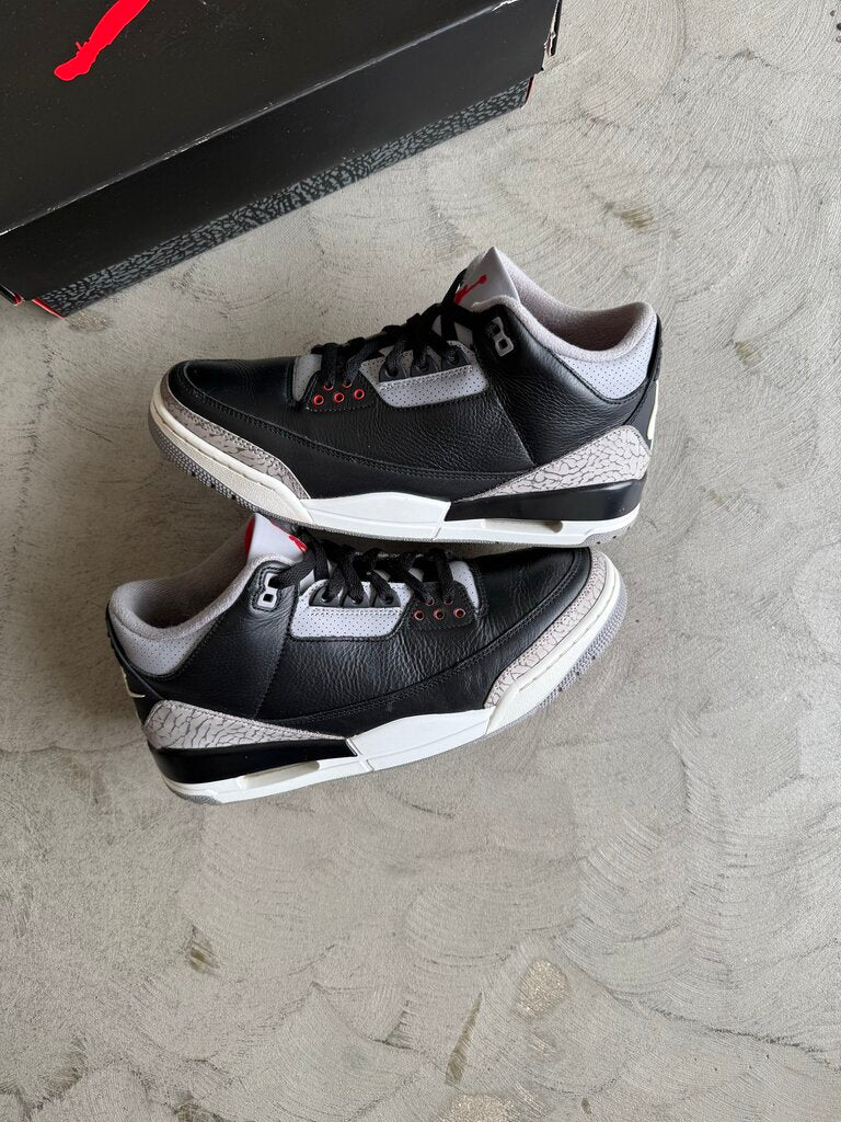 Jordan 3 Black Cement Sz. 10