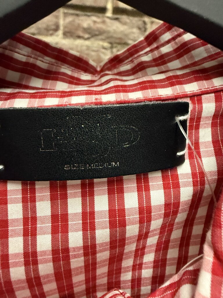 HMDD Daily Reminder Red Button Up sz. M