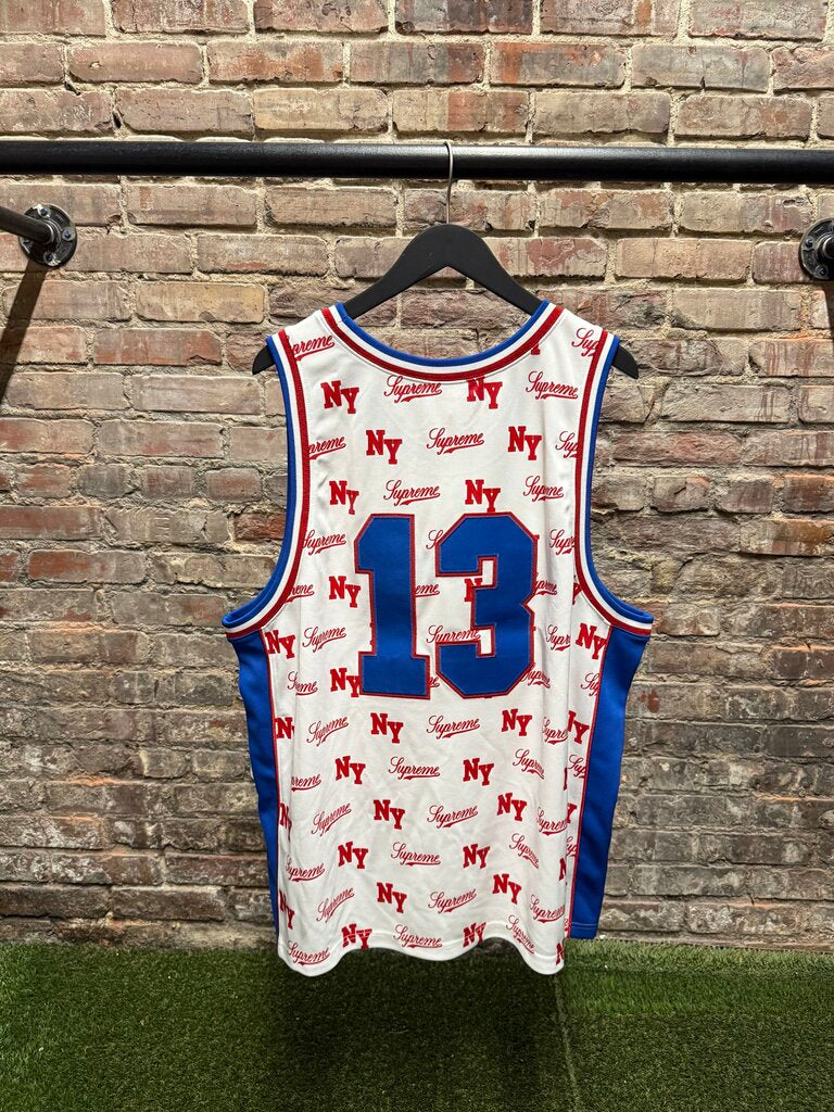 Supreme X Mitchell & Ness Monogram Jersey XL