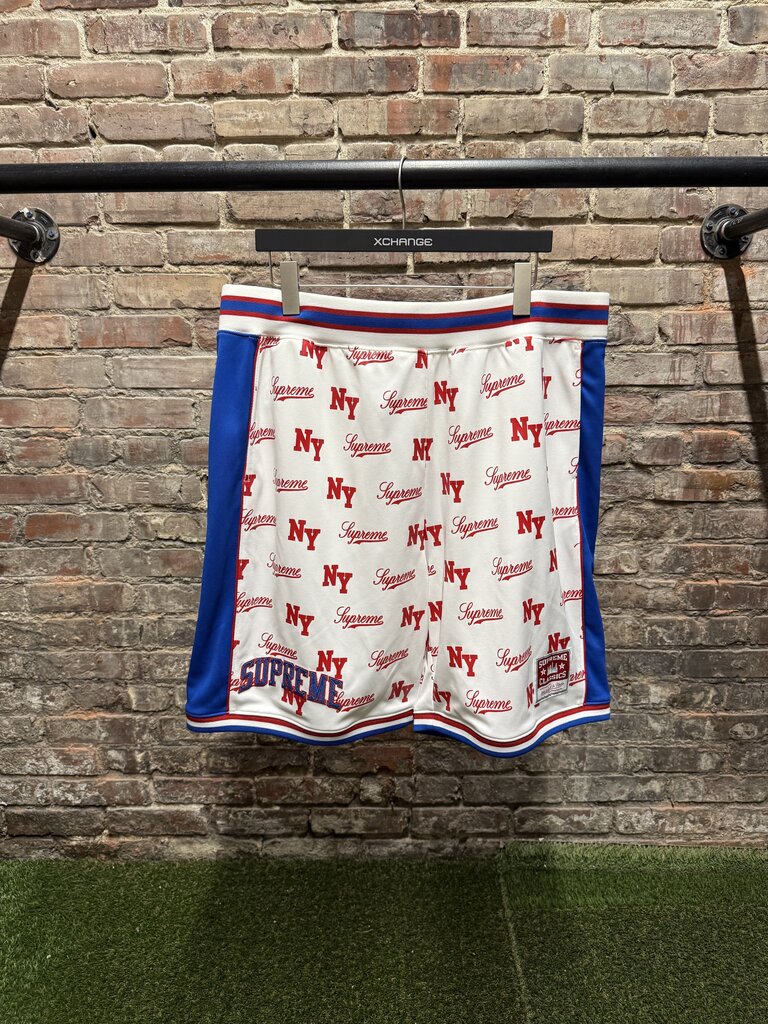 Supreme X Mitchell & Ness Monogram Shorts XL