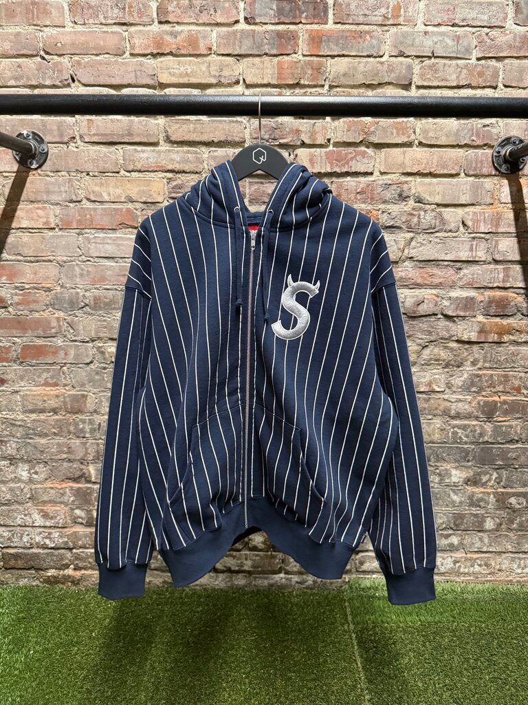 Supreme Devils Stripped Hooded Jacket L