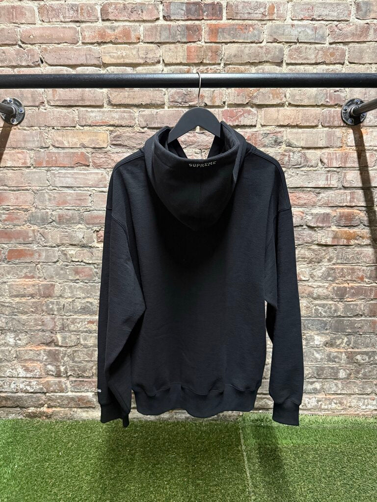Supreme Devil S Logo Zip Up Hooded Sweatshirt Black L