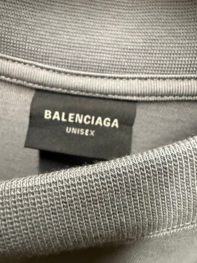 Balenciaga Chest Logo Grey Tee sz. S