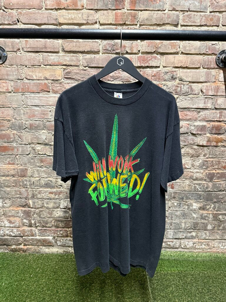 Vintage 1992 Will Work For Weed sz. XL