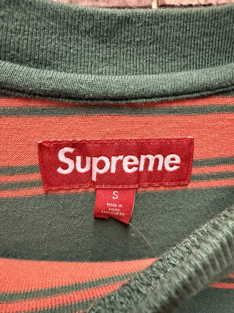 Supreme Stripe Pocket L/S sz. S