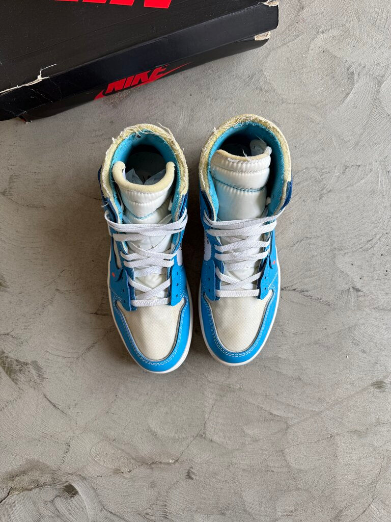 Of White x Jordan 1 UNC sz. 10.5