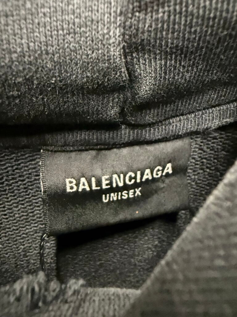 Balenciaga Ripped Pocket Tape Hoodie sz. M