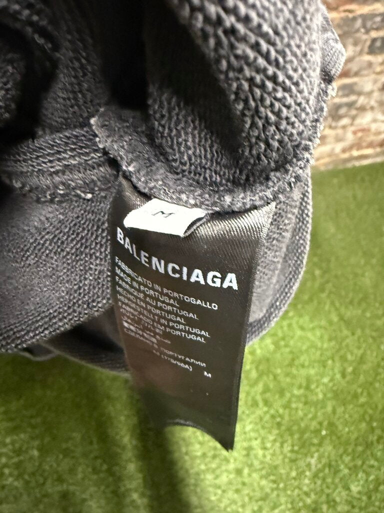 Balenciaga Ripped Pocket Tape Hoodie sz. M