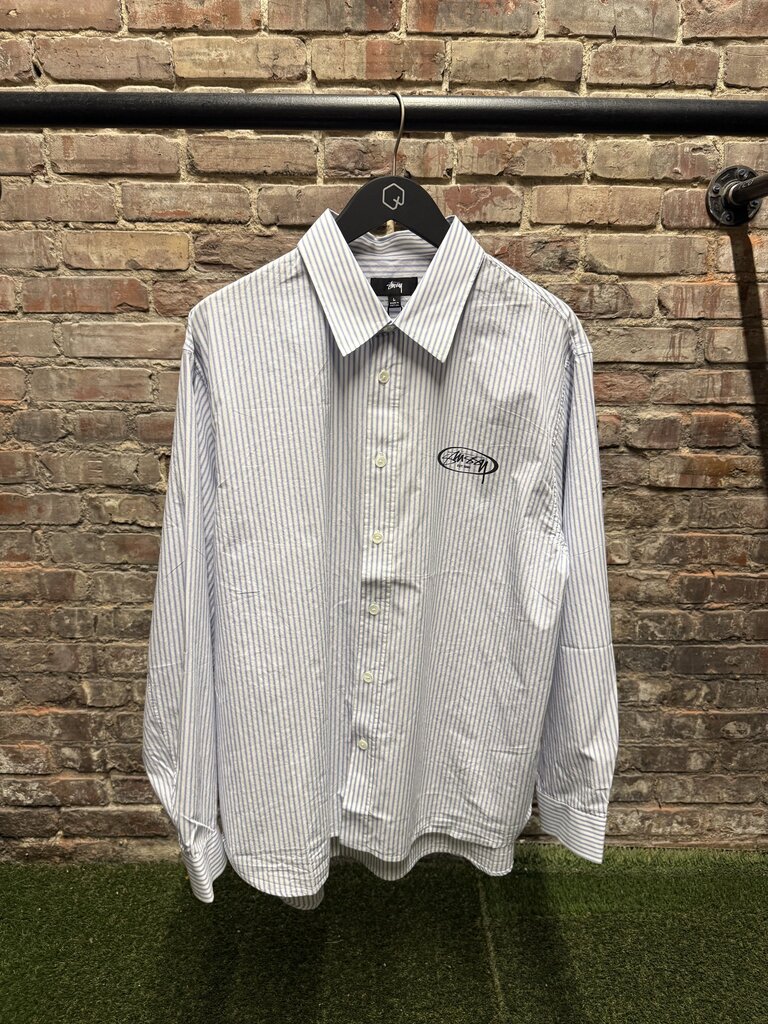 Stussy Standard Pin Stripe L/S sz. L