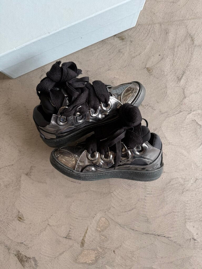 Lanvin Basses Curb XL Leather Sneaker sz. 40