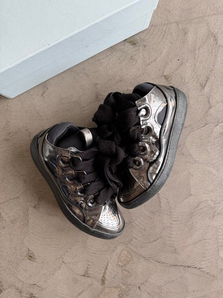 Lanvin Basses Curb XL Leather Sneaker sz. 40