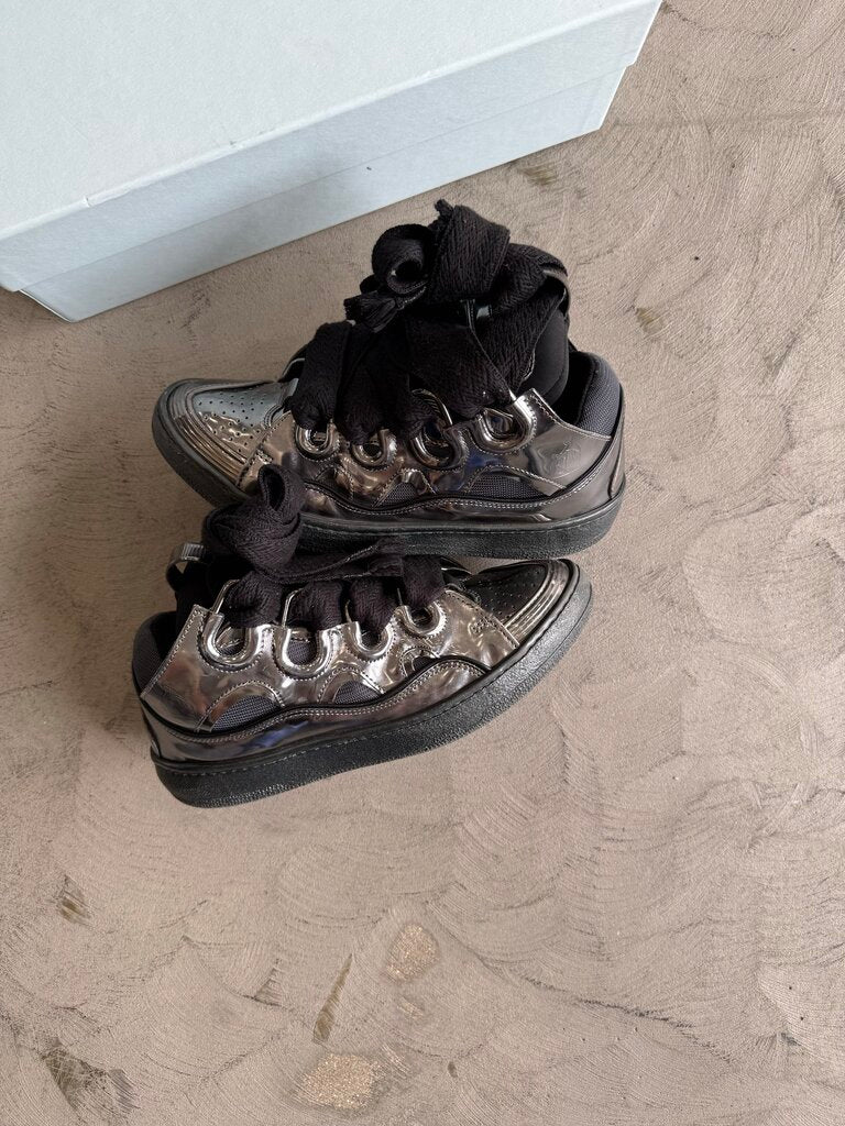 Lanvin Basses Curb XL Leather Sneaker sz. 40