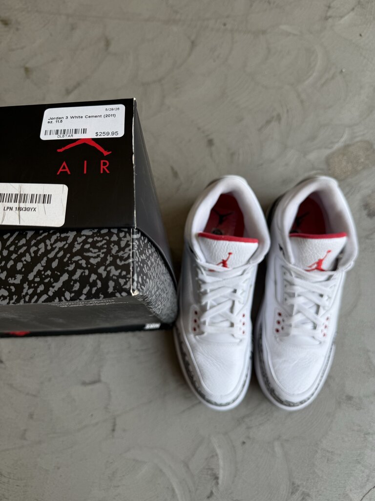 Jordan 3 White Cement (2011) sz. 11.5