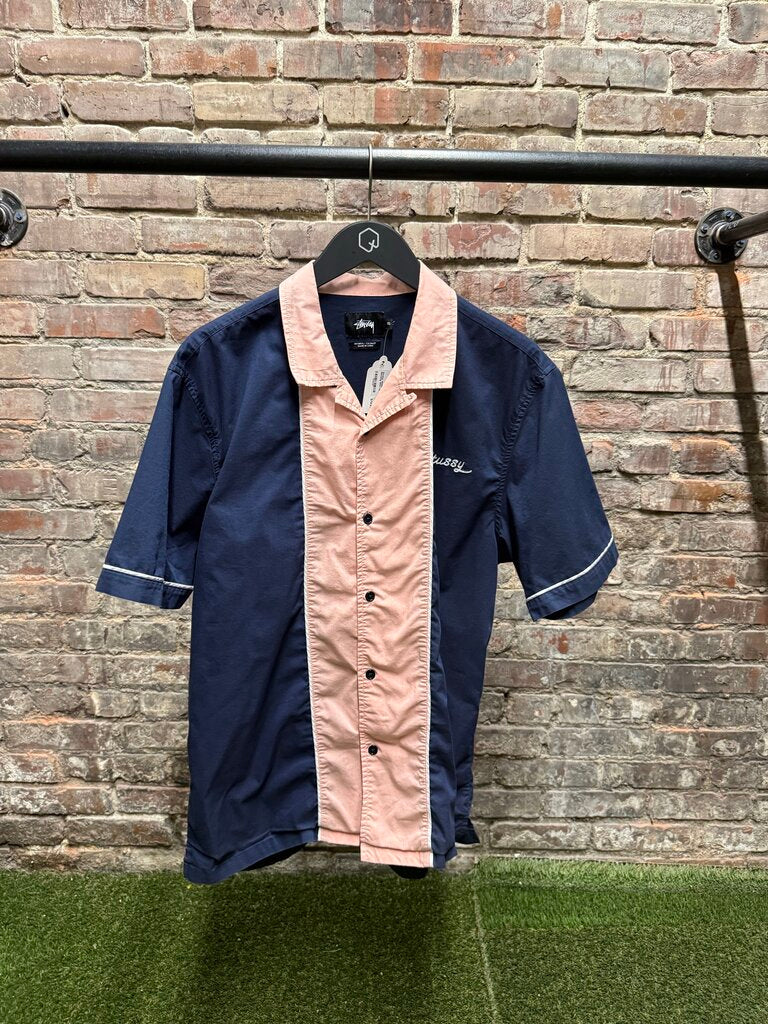 Stussy Middle Blocked Bowling Shirt sz. XL