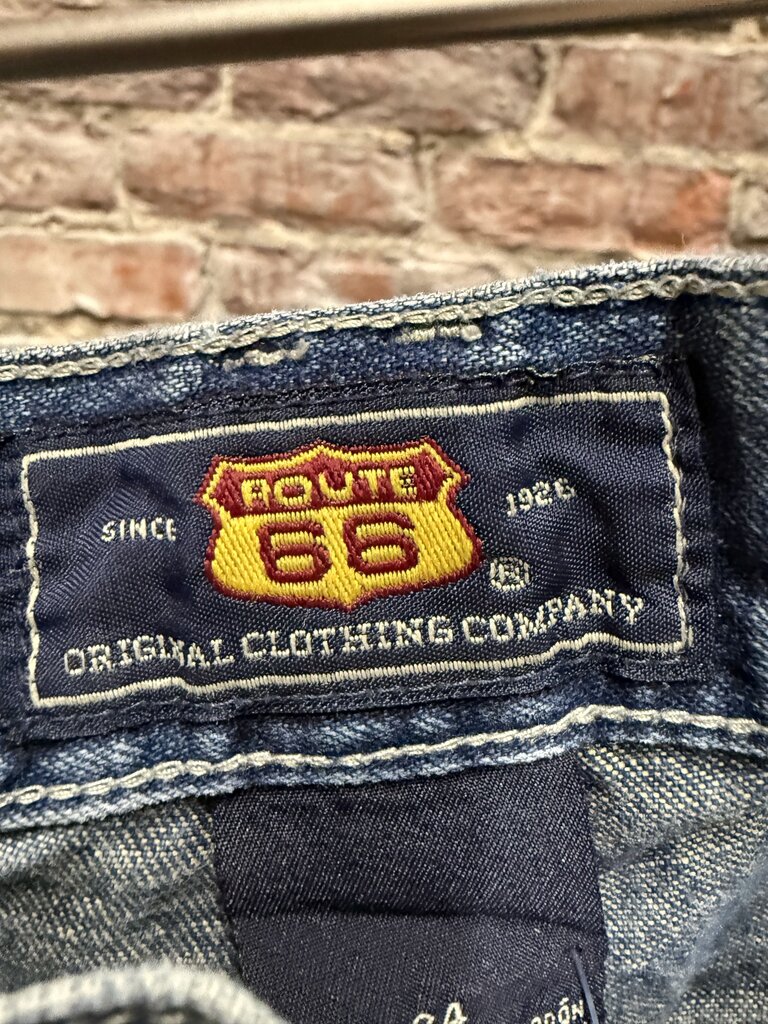 Vintage Route 66 Jean Shorts Sz. 36