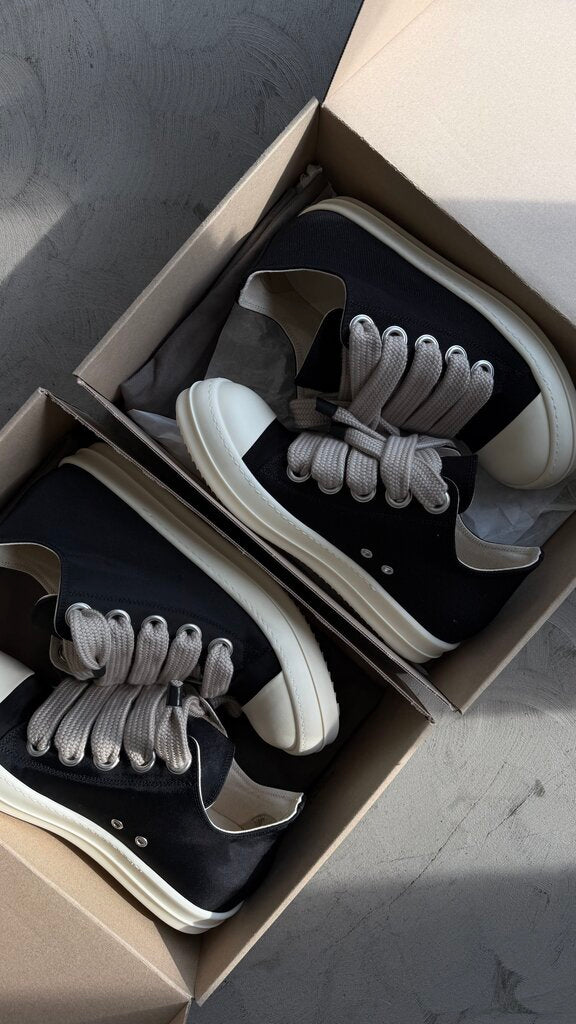 Rick Owen Jumbolace Drkshdw Blk/Milk sz. 44