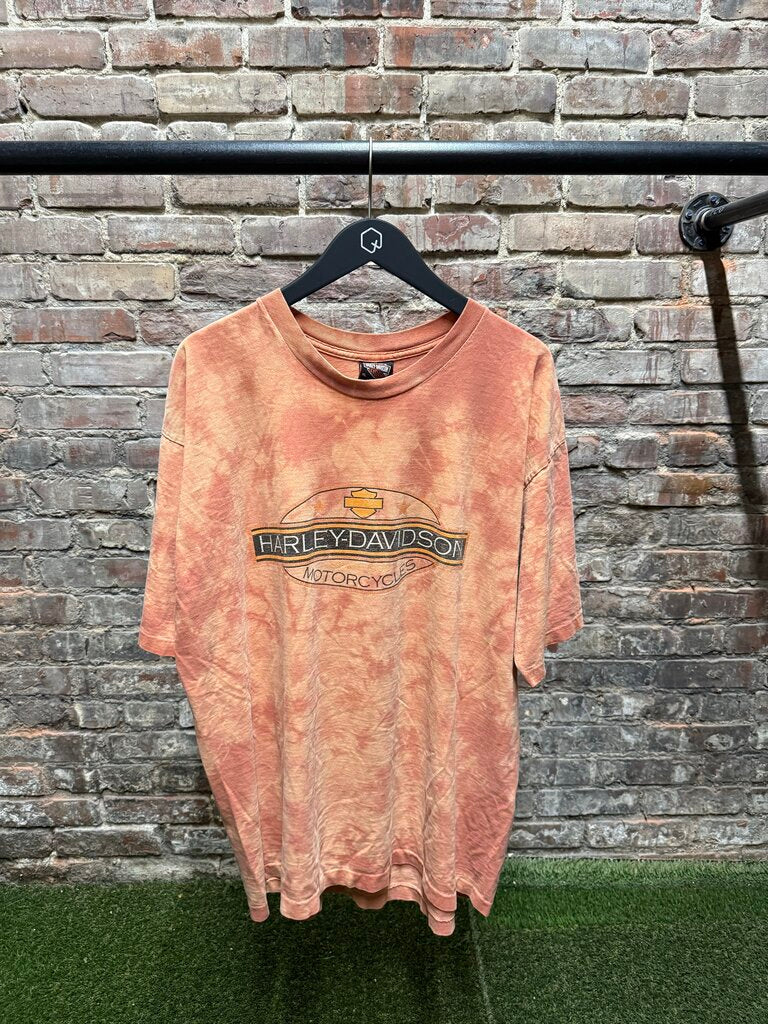 Vintage Harley Davidson Tye-Dye Orange Tee Sz. XL
